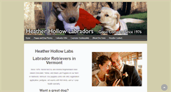 Desktop Screenshot of heatherhollowlabs.com